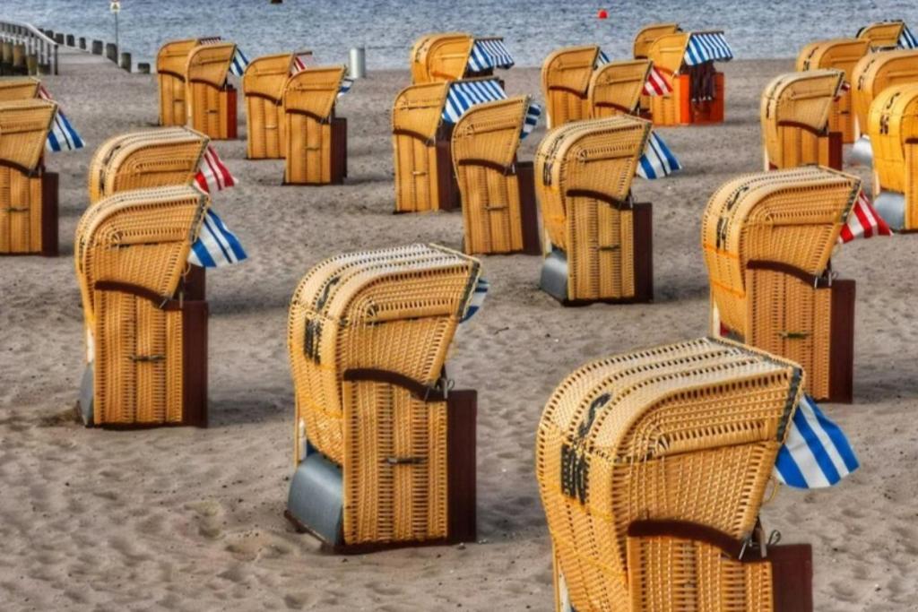 Obj 84 Meerblick Fewo Fuer 2 Bis 3 Personen Strandnah, Wlan Lübeck Kültér fotó